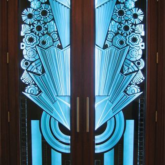 Double Entry Door - Art Deco
